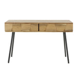 Kaptafel Alisa DH Interior Acacia LxBxH 125x46x23 Acaciahout Witfoto vooraanzicht