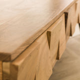 Kaptafel Alisa DH Interior Acacia LxBxH 125x46x23 Acaciahout Witfoto detail