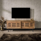 TV Meubel Monja DH Interior Acacia LxBxH 144x49x49 Acaciahout Sfeerfoto vooraanzicht