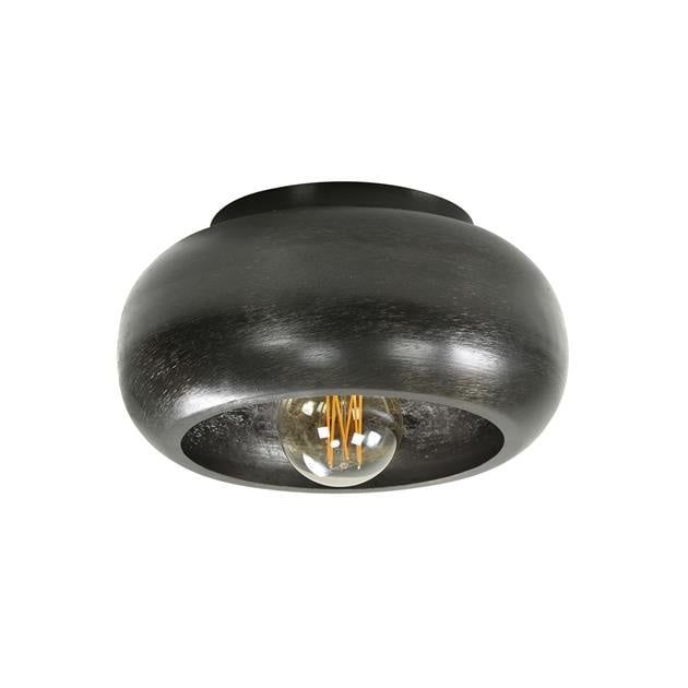 Plafondlamp Skyler DH Interior Zwart LxBxH 34x34x18 Nikkel Witfoto vooraanzicht